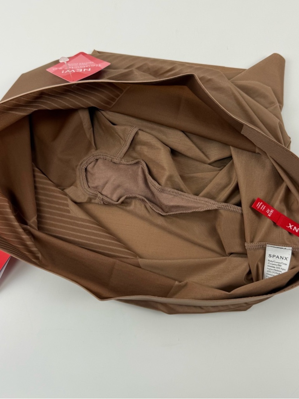 Spanx SPANXshape Invisible Girlshort Thinstincts 2.0 Cafe Au Lait 1X 10252R NWT - Picture 3 of 12